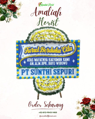 Papan Bunga Duka di Dolo Selatan